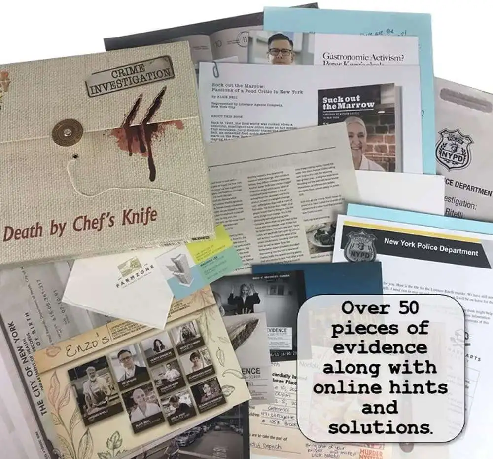 Top 10 đŻ Crime Investigation Detective Stories Death by Chef's Knife Murder Mystery Party Game â¤ď¸ 5 Top 10 đŻ Crime Investigation Detective Stories Death by Chef's Knife Murder Mystery Party Game â¤ď¸ - Image 5