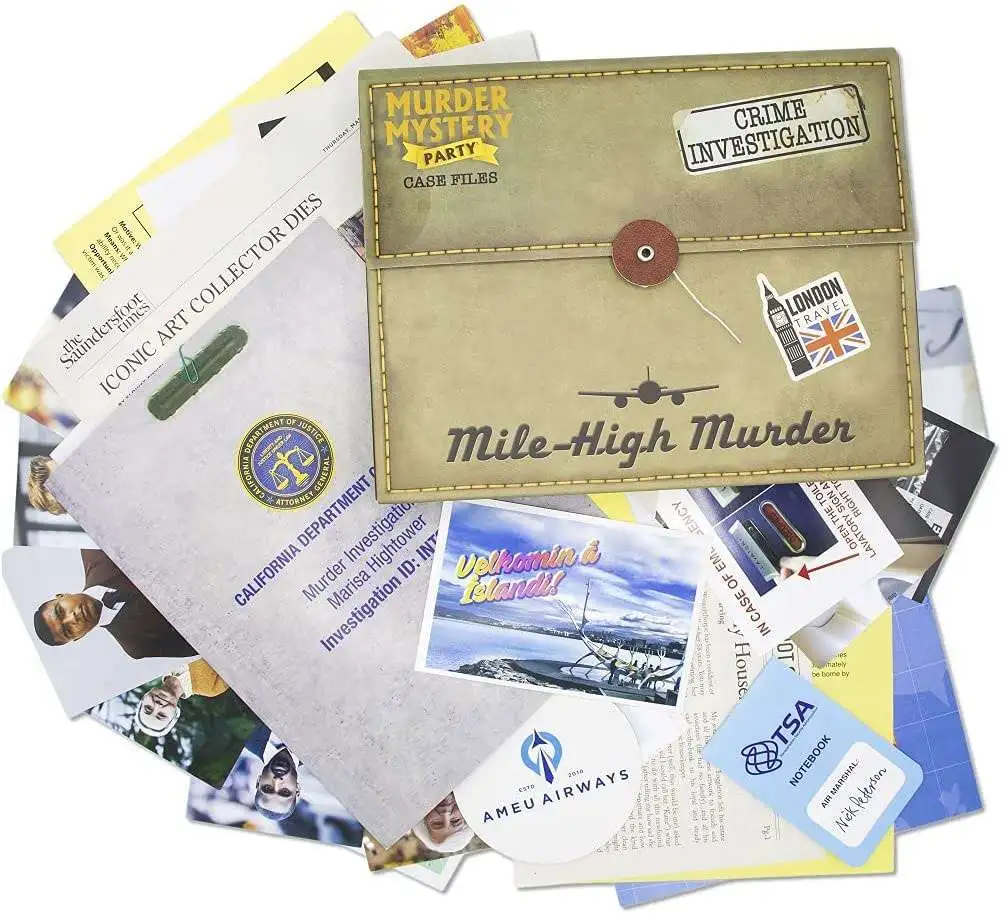 Discount 𧨠Crime Investigation Detective Stories Mile-High Murder Murder Mystery Party Game ⨠4 Discount 𧨠Crime Investigation Detective Stories Mile-High Murder Murder Mystery Party Game ⨠- Image 4