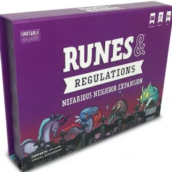 New 🔔 Runes & Regulations Nefarious Neighbor Board Game Expansion 😍