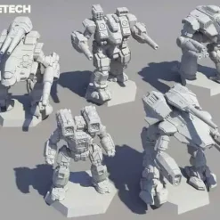 Buy 😀 BattleTech Clan Heavy Battle Star Miniature Set #35728 ⭐