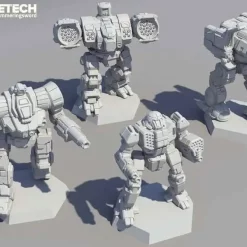 Best Pirce ⭐ BattleTech Inner Sphere Fire Lance Miniature Set #35731 🎉