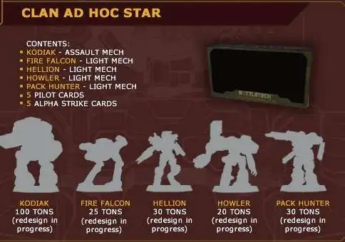 Hot Sale đ BattleTech Clan Ad Hoc Star Miniature Set #35734 đŻ 2 Hot Sale đ BattleTech Clan Ad Hoc Star Miniature Set #35734 đŻ - Image 2