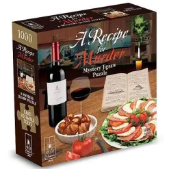 Cheapest 🤩 Murder Mystery Party Game A Recipe for Murder Classic Mystery Jigsaw Puzzle 😀