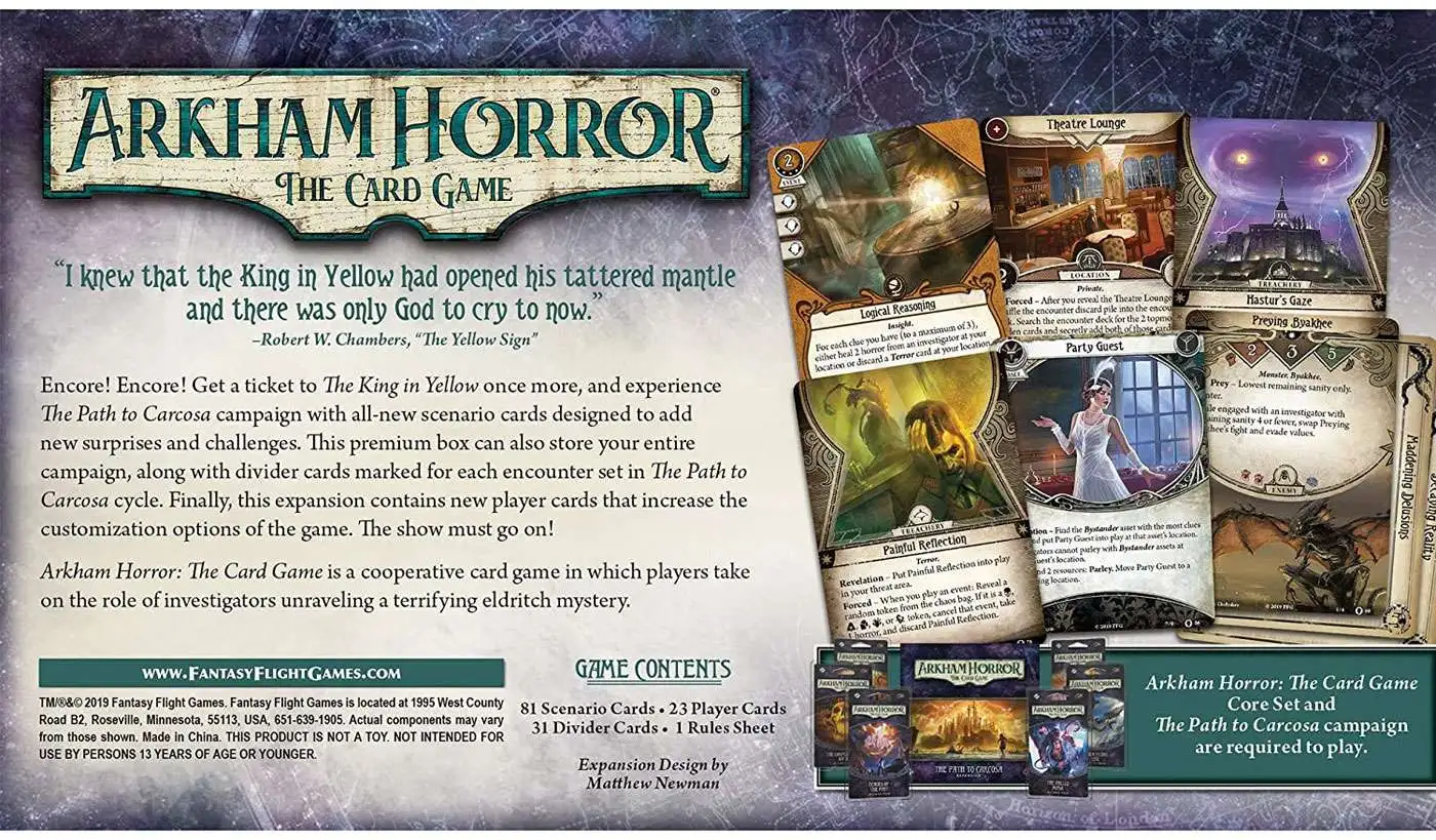 Wholesale đ Arkham Horror The Card Game Return To The Path To Carcosa Expansion đ 3 Wholesale đ Arkham Horror The Card Game Return To The Path To Carcosa Expansion đ - Image 3