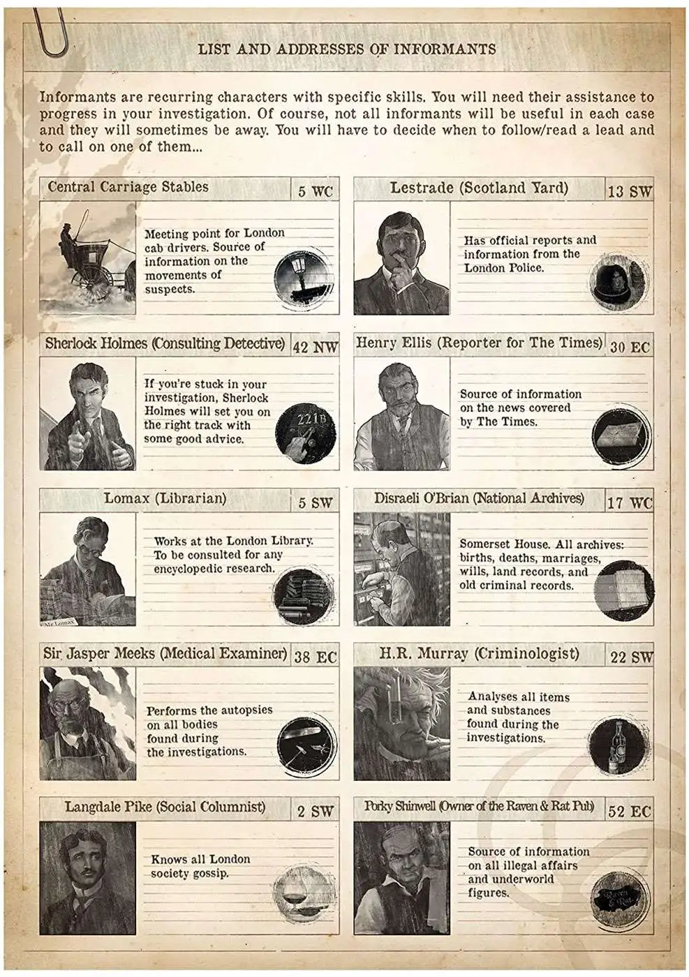 Best Pirce โจ Sherlock Holmes Consulting Detective Baker Street Irregulars Board Game ๐ 3 Best Pirce โจ Sherlock Holmes Consulting Detective Baker Street Irregulars Board Game ๐ - Image 3