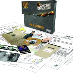 Hot Sale 👍 Crime Investigation Detective Stories Fire in Adlerstein Murder Mystery Party Game ✔️