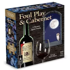 Hot Sale 👏 Murder Mystery Party Game Foul Play & Cabernet Classic Mystery Jigsaw Puzzle 👍
