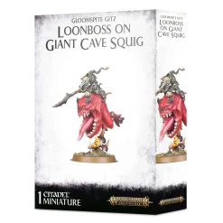 Best Sale 🌟 Warhammer Age of Sigmar Grand Alliance Destruction Gloomspite Gitz Loonboss on giant Cave Squig 👍