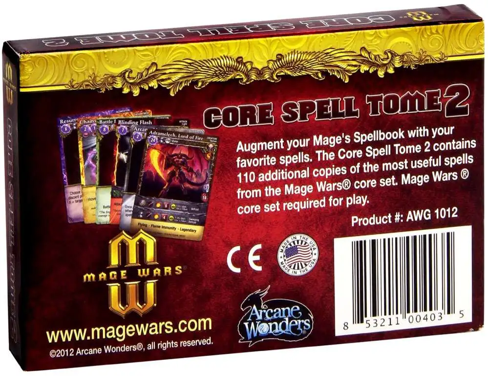 Best Sale ๐งจ Mage Wars Core Spell Tome 2 Board Game Expansion ๐ 2 Best Sale ๐งจ Mage Wars Core Spell Tome 2 Board Game Expansion ๐ - Image 2
