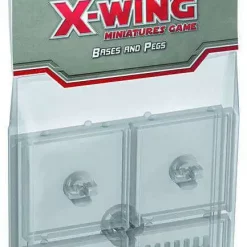 New 🤩 Star Wars X-Wing Miniatures Game Clear Base & Pegs Pack 🔥
