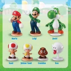 Best deal 🎉 Super Mario Blow Up Shaky Tower Game [Mario, Yoshi, Luigi, Toad, Yellow Toad, Goomba & Boo Figures!] 🛒 -Board Games Shop supmarblowupshakeytower inset4