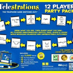 Best Sale 🥰 Telestrations Board Game [12 Player Party Pack] ❤️ -Board Games Shop telestrations12pk inset2