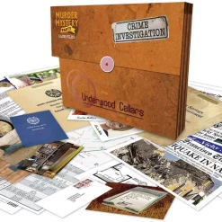 Buy 😀 Crime Investigation Detective Stories Underwood Cellars Murder Mystery Party Game ✨