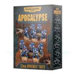 Brand new ⭐ Warhammer 40,000 Apocalypse 32mm Movement Trays Game Accessory 🎉