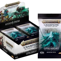 Best deal ⭐ Warhammer Age of Sigmar Champions Onslaught Trading Card Game Booster Box [24 Packs] 💯