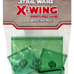 Best Pirce ✔️ Star Wars X-Wing Miniatures Game Green Base & Pegs Pack ✨