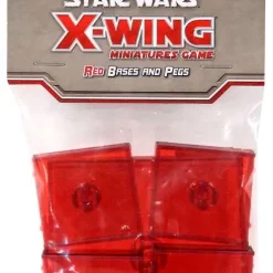 Cheap 🧨 Star Wars X-Wing Miniatures Game Red Base & Pegs Pack 🔔